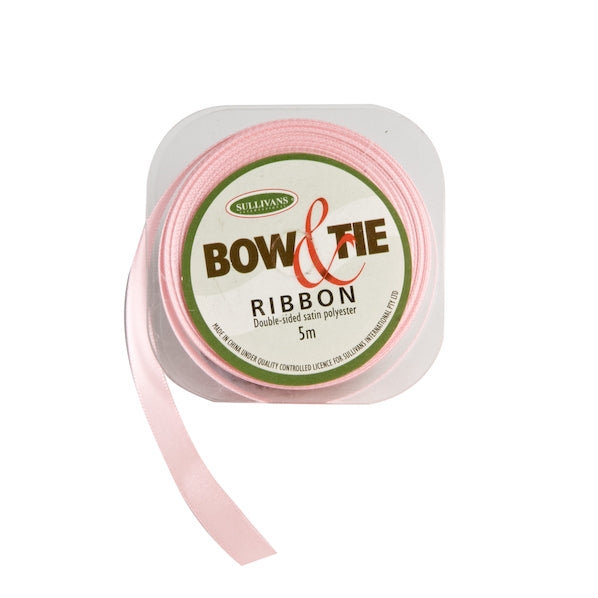 Satin Ribbon, Baby Pink- 9mm x 5m