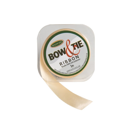 Satin Ribbon, French Cream- 18mm x 5m