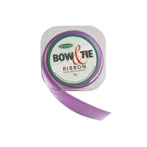 Satin Ribbon, Lilac- 18mm x 5m