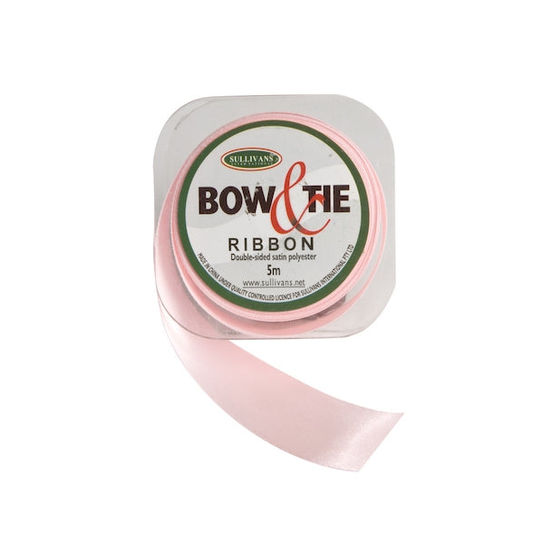 Satin Ribbon, Baby Pink- 24mm x 5m