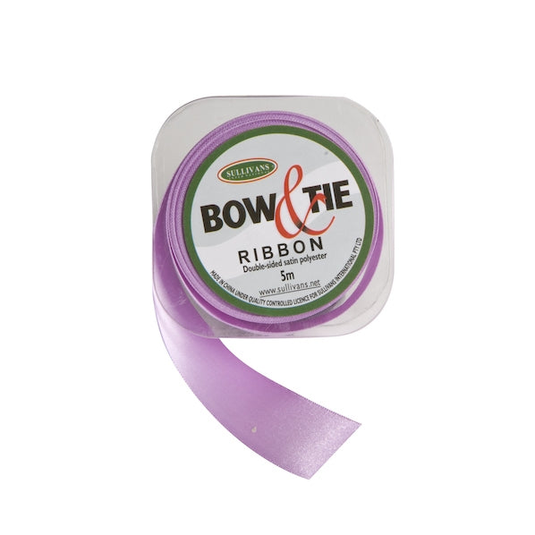 Satin Ribbon, Lilac- 24mm x 5m