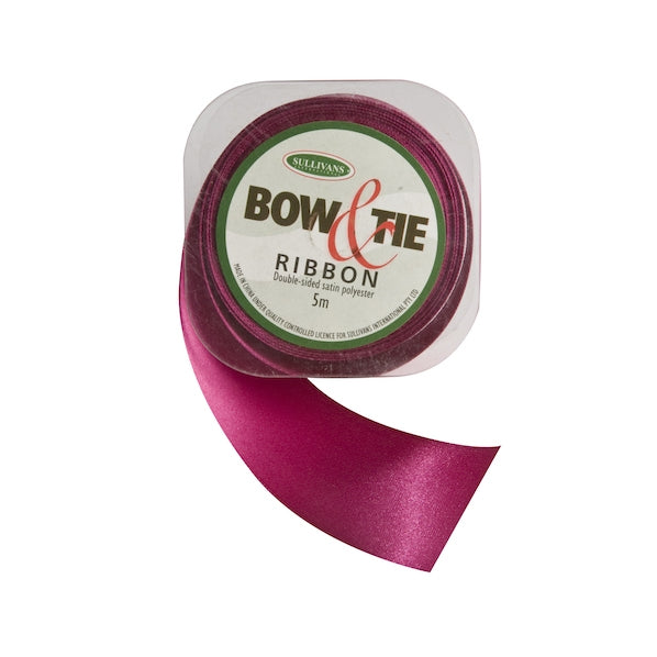 Satin Ribbon, Fucshia- 36mm x 5m