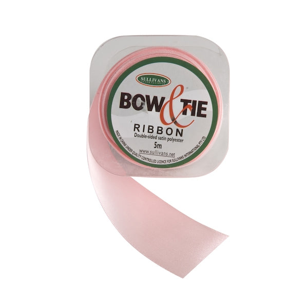 Satin Ribbon, Baby Pink- 36mm x 5m