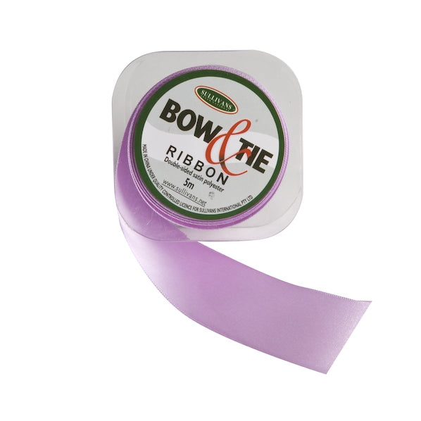 Satin Ribbon, Lilac- 36mm x 5m