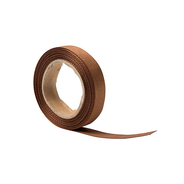 Grosgrain Ribbon, Brown- 12mm x 5m