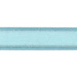 Sullivans Ribbon Organza, Light Blue Satin Edge and Silver Thread- 25mm