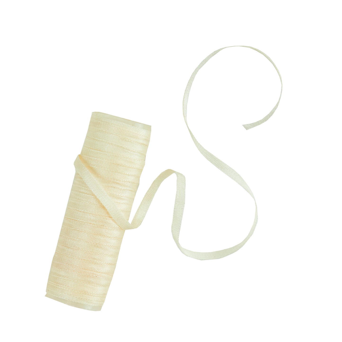 Sullivans Silk Ribbon, Cream- 2mm