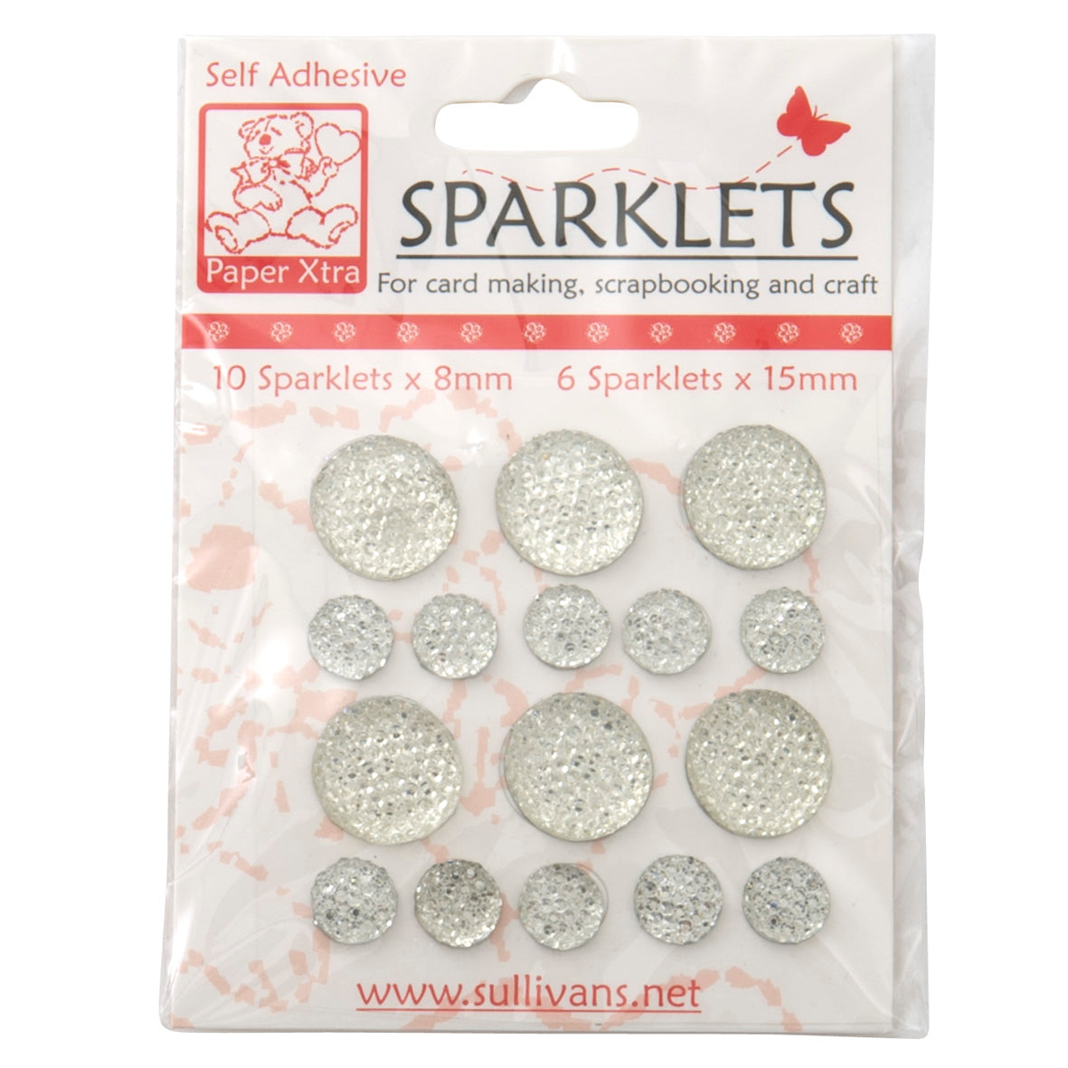 Sullivans Sparklets, Clear- 16pc