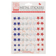 Sullivans Metal Star Stickers, Red/White/Blue