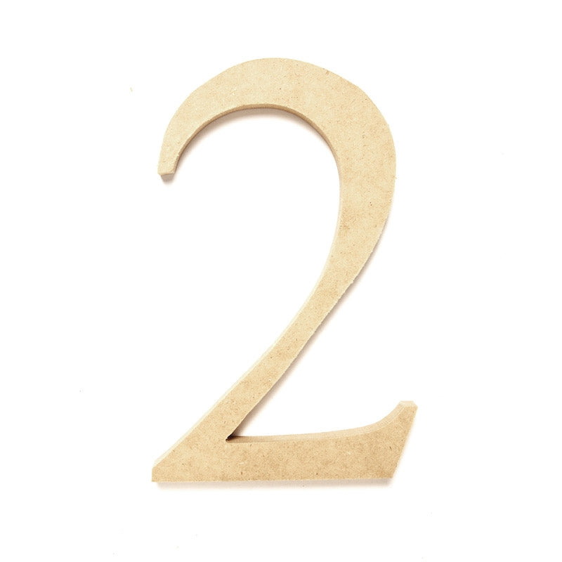 MDF Wooden Number, 2