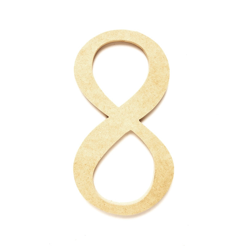 MDF Wooden Number, 8