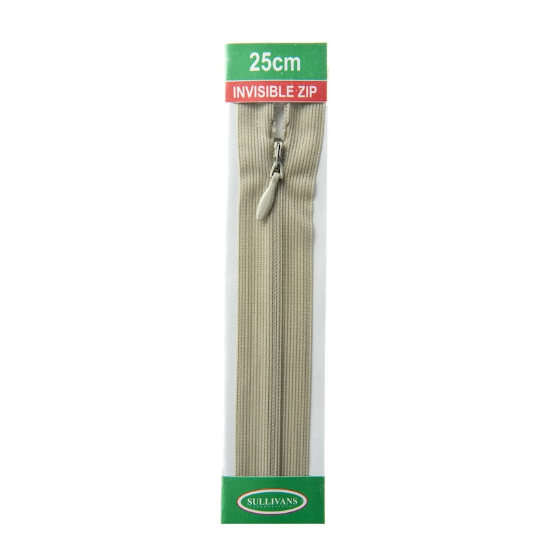 Sullivans Invisible Zip, Pale Olive