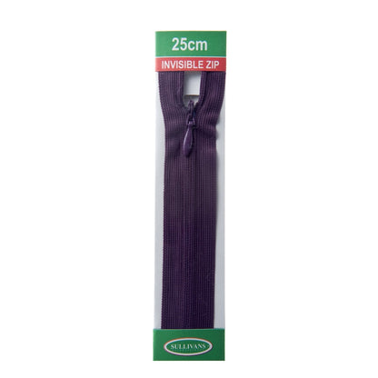 Sullivans Invisible Zip, Purple