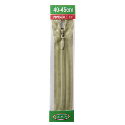 Sullivans Invisible Zip, Pale Olive