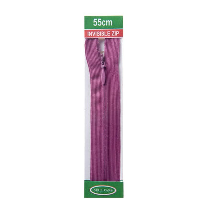 Sullivans Invisible Zip, Fuchsia