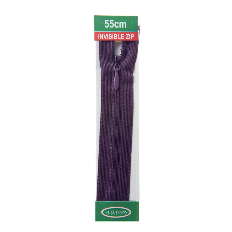 Sullivans Invisible Zip, Purple