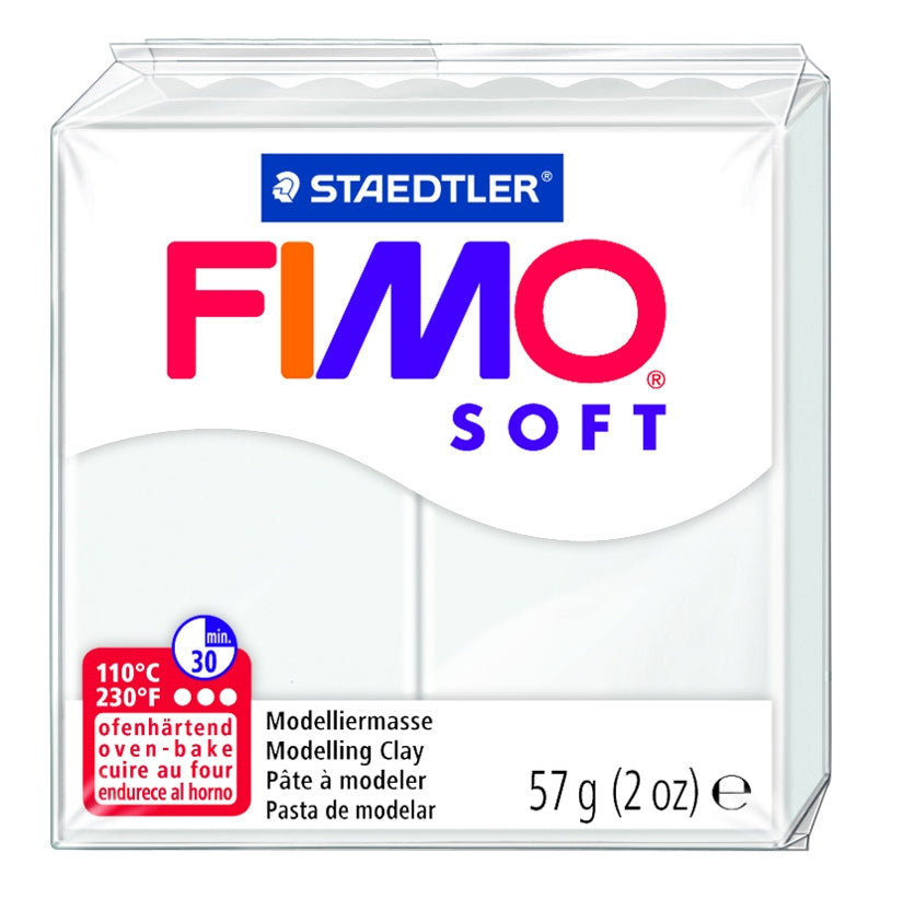 FIMO Standard Block Modelling Clay, White- 57g