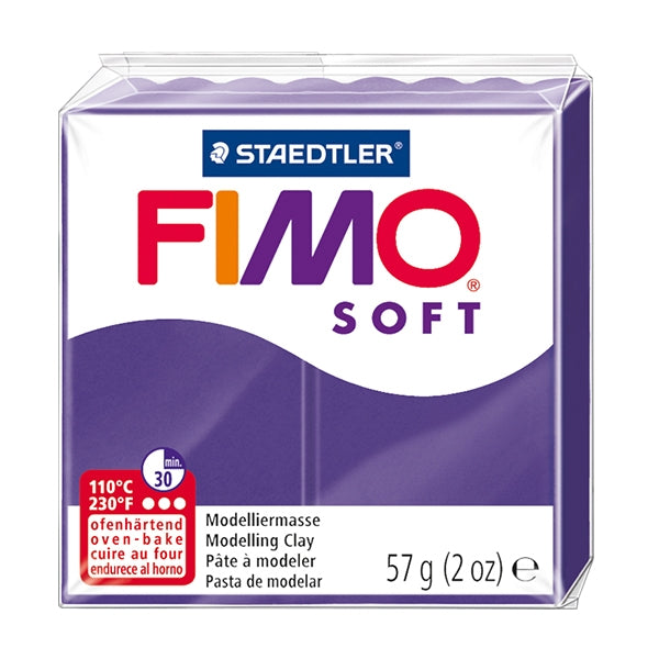 FIMO Standard Block Modelling Clay, Plum- 57g