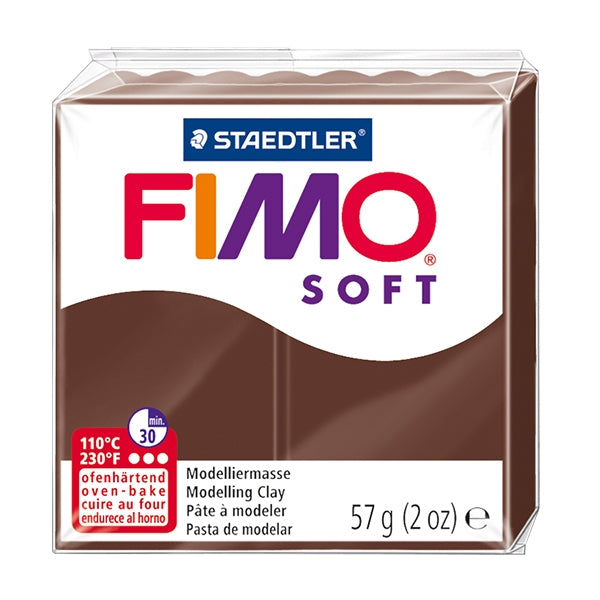 FIMO Standard Block Modelling Clay, Chocolate- 57g