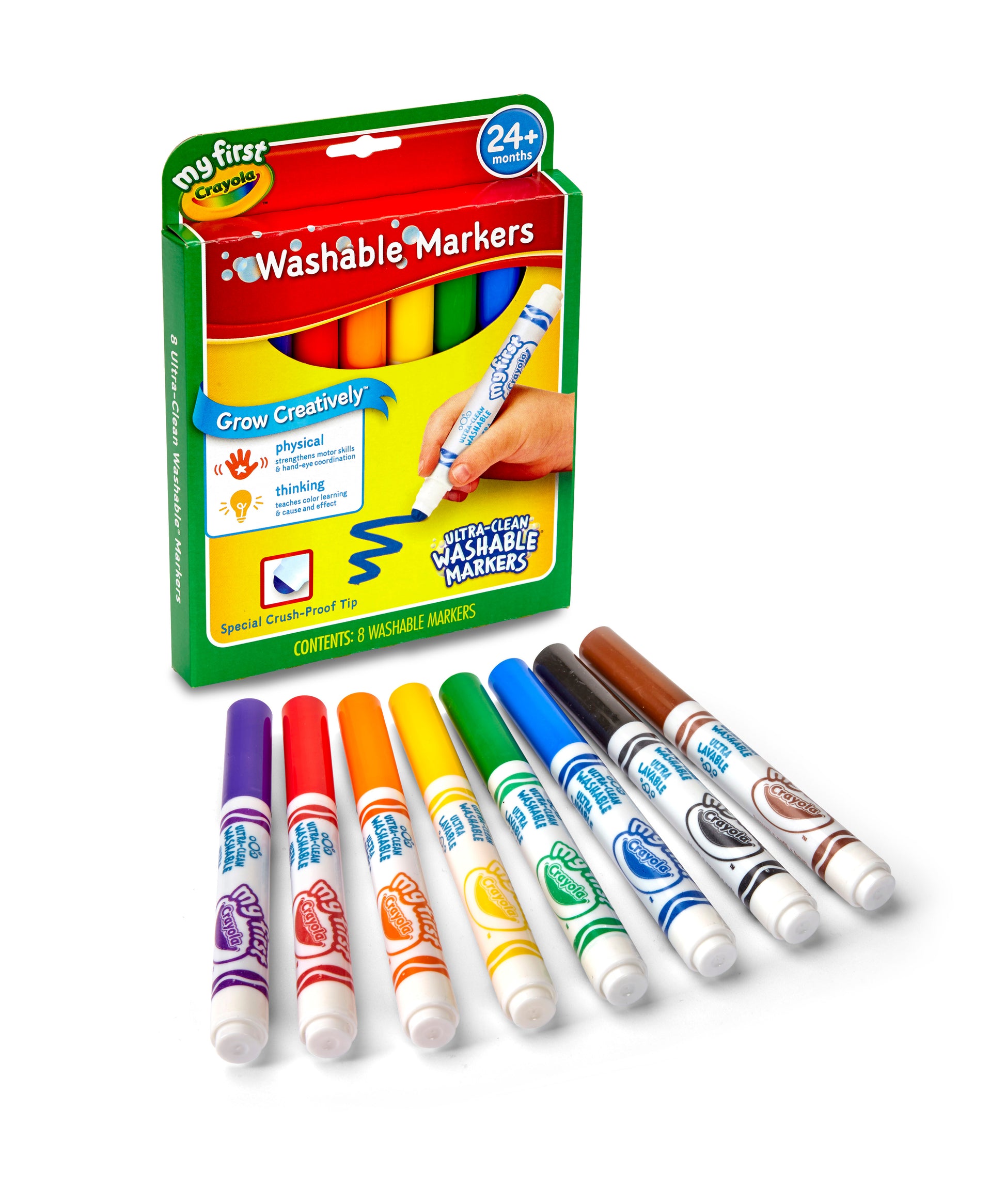 Crayola My First Washable Round Nib Markers- 8pk