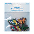 Simplicity Iron On Applique Pack, Butterfly Dark- 12pc
