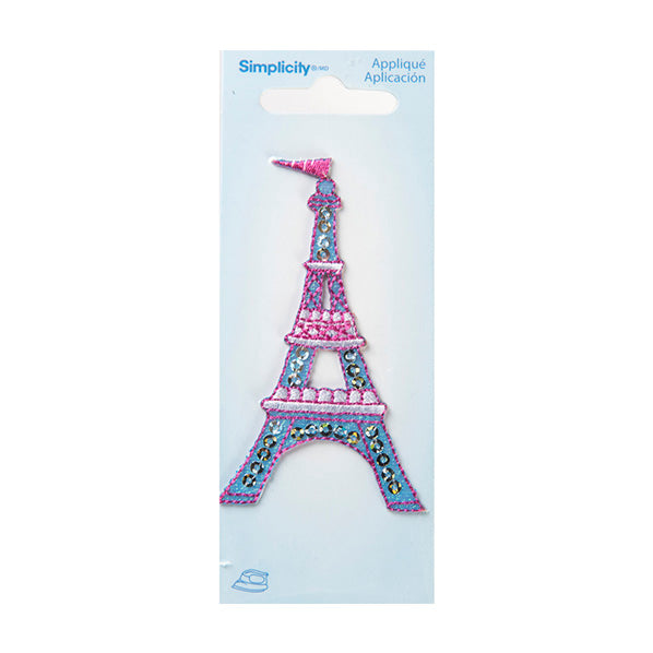 Simplicity Iron On Applique, Eiffel Tower