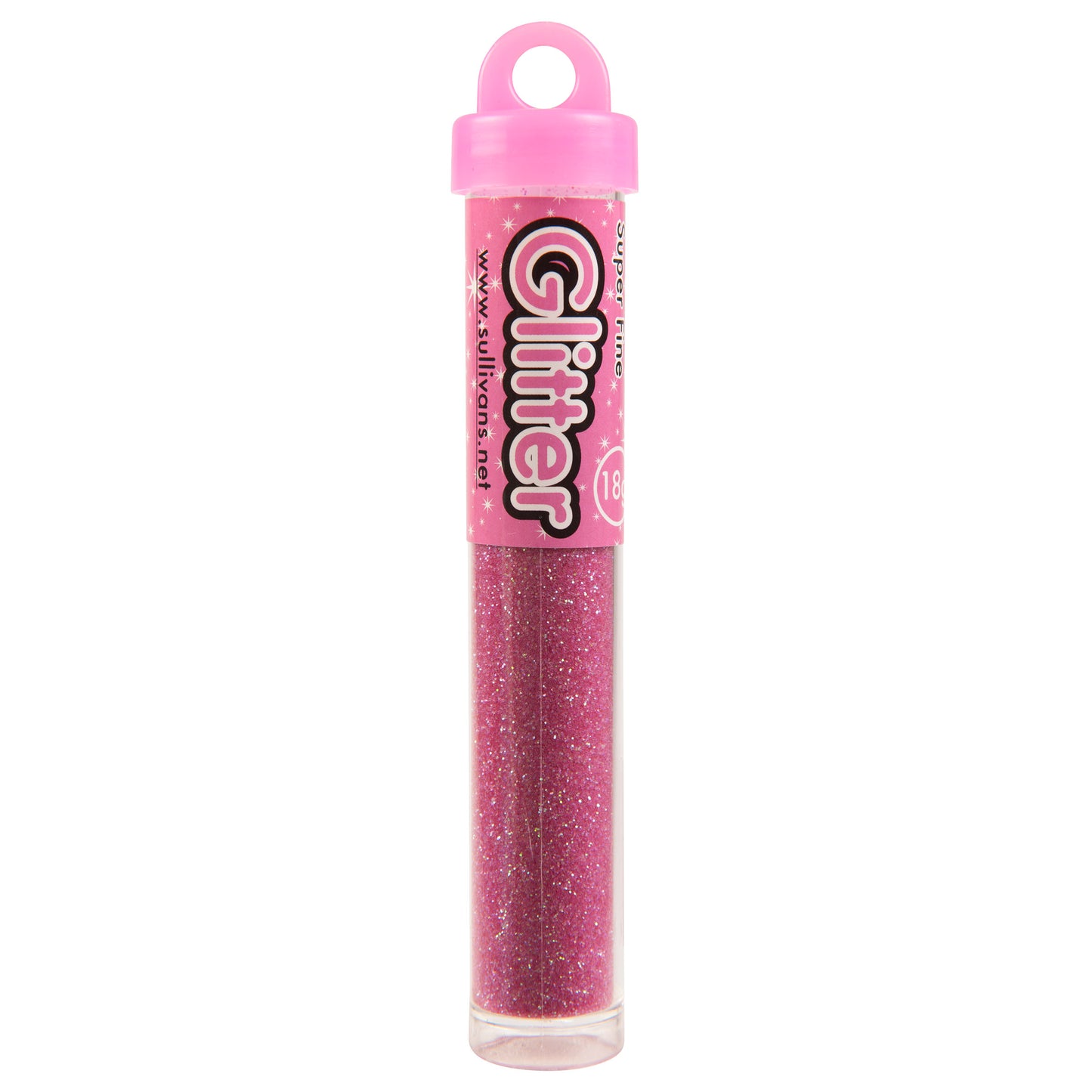 Sullivans Superfine Pastel Glitter, Fuchsia- 18g