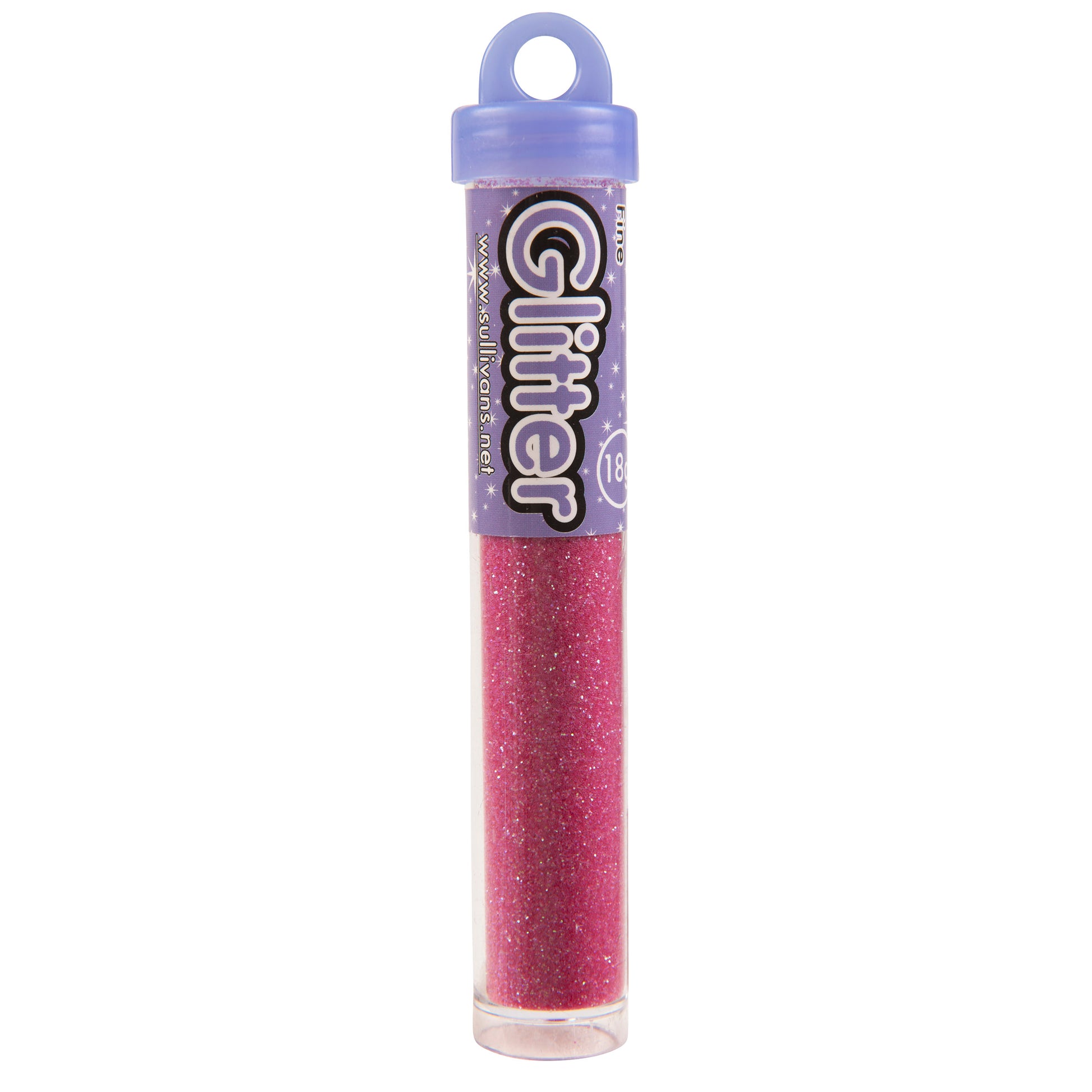 Sullivans Fine Pastel Glitter, Fuchsia- 18g