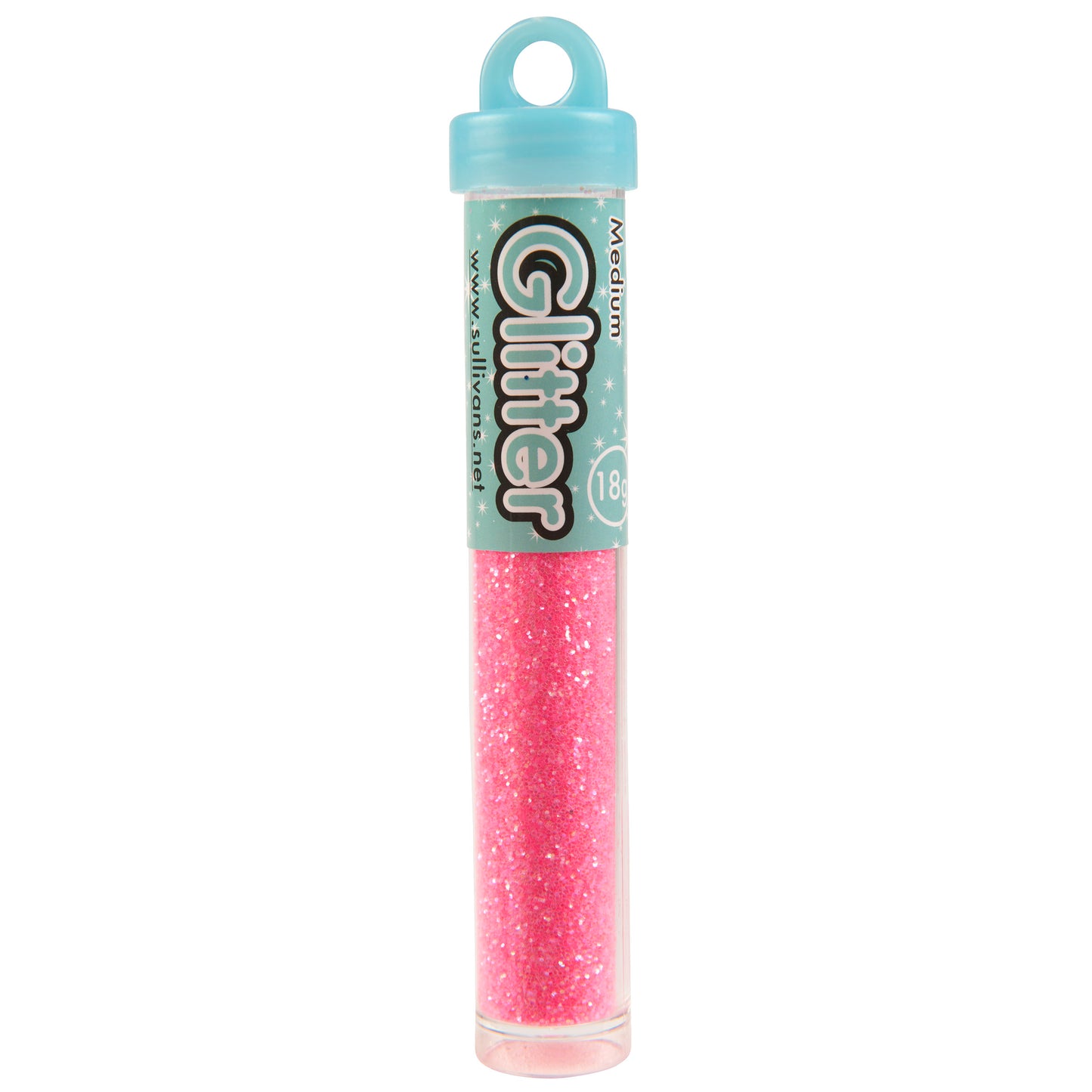 Sullivans Medium Pastel Glitter, Pink- 18g