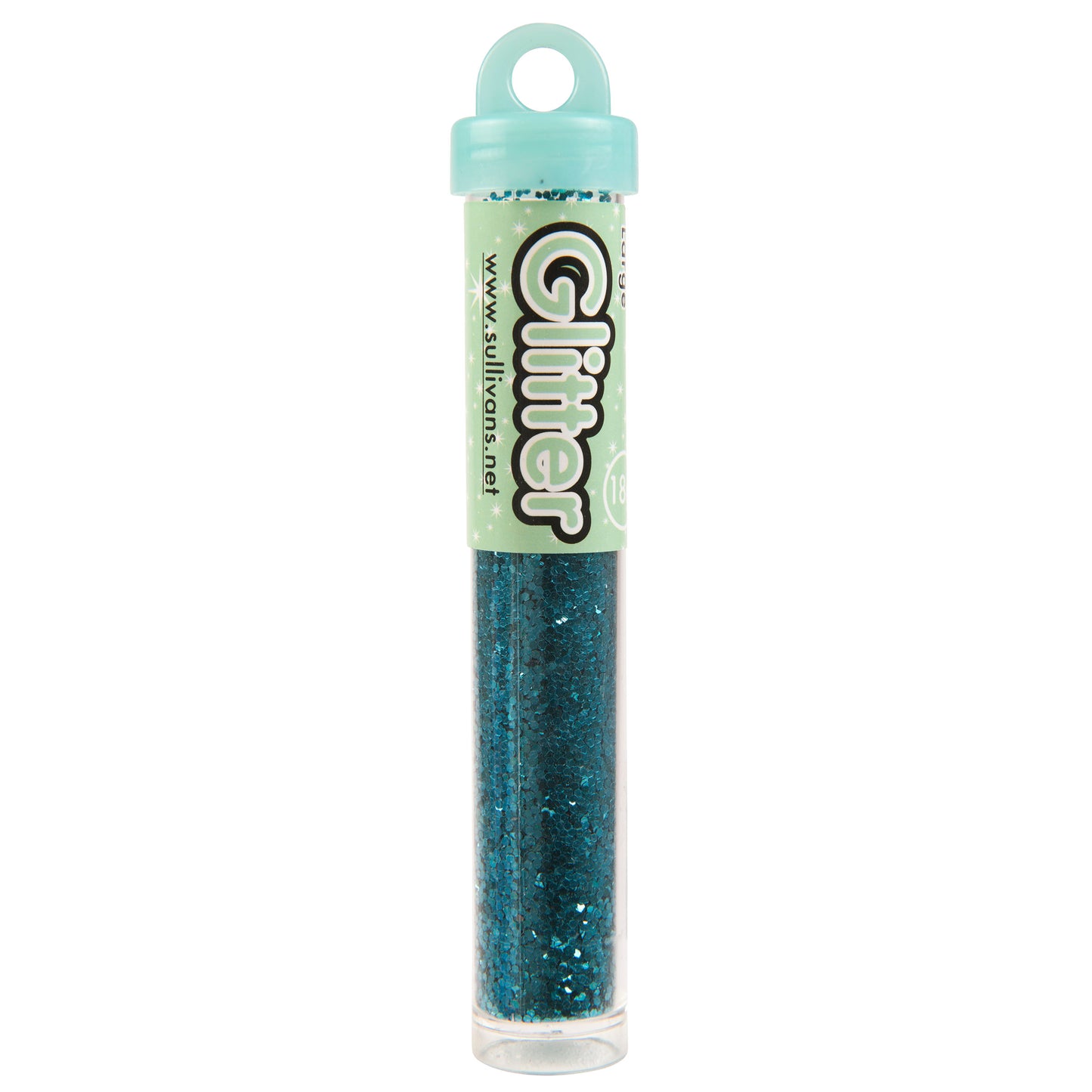 Sullivans Large Glitter, Aqua- 18g