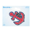 Simplicity Iron On Applique, Anchor With Charm