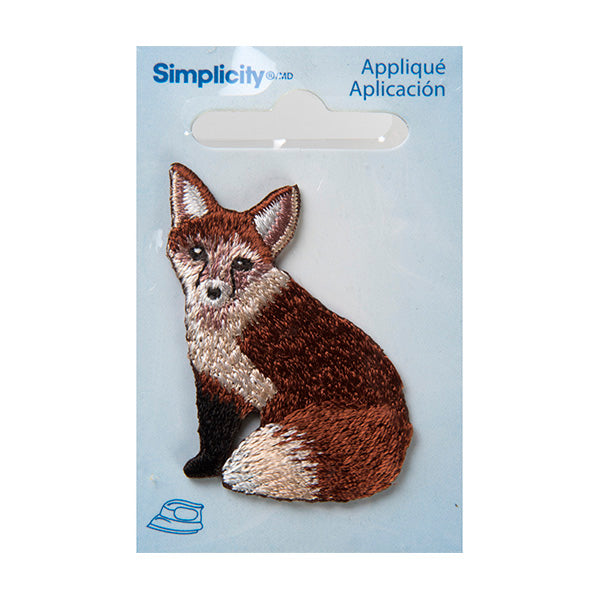 Simplicity Iron On Applique, Sitting Fox