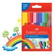 Faber-Castell Connector Pen Colour Marker, Assorted- 10pk