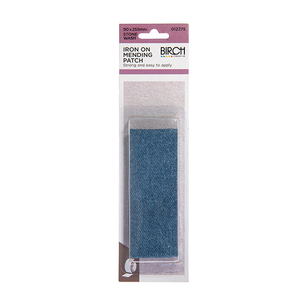 Birch Iron On Mending Patch, Stonewash – Lincraft