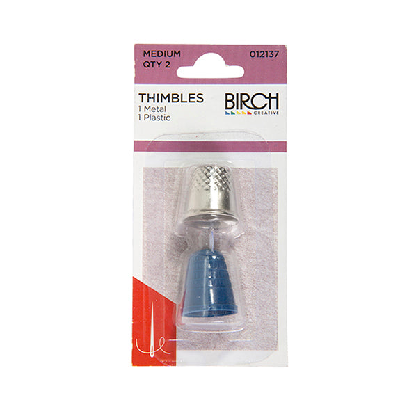 Birch Thimble, Medium- 2pk