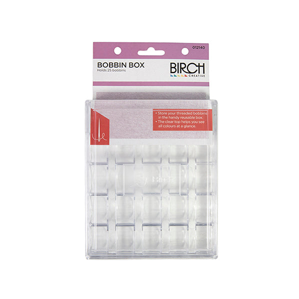 Birch Bobbins Box, Clear