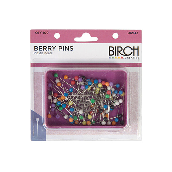 Birch Plastic Headed Pins- 100pk