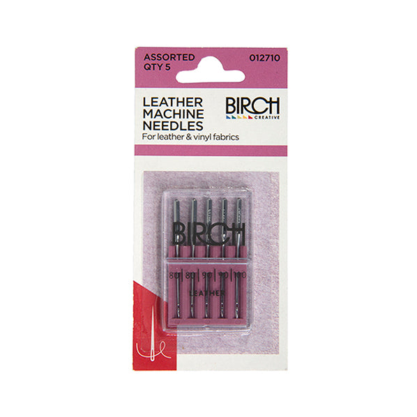 Birch Machine Needle For Leather 5 Pack- Assorted Sizes