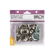 Birch Eyelet Kit & Tool, Silver- Extra Large