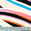 Printed Failles Fabric, Wave Stripes