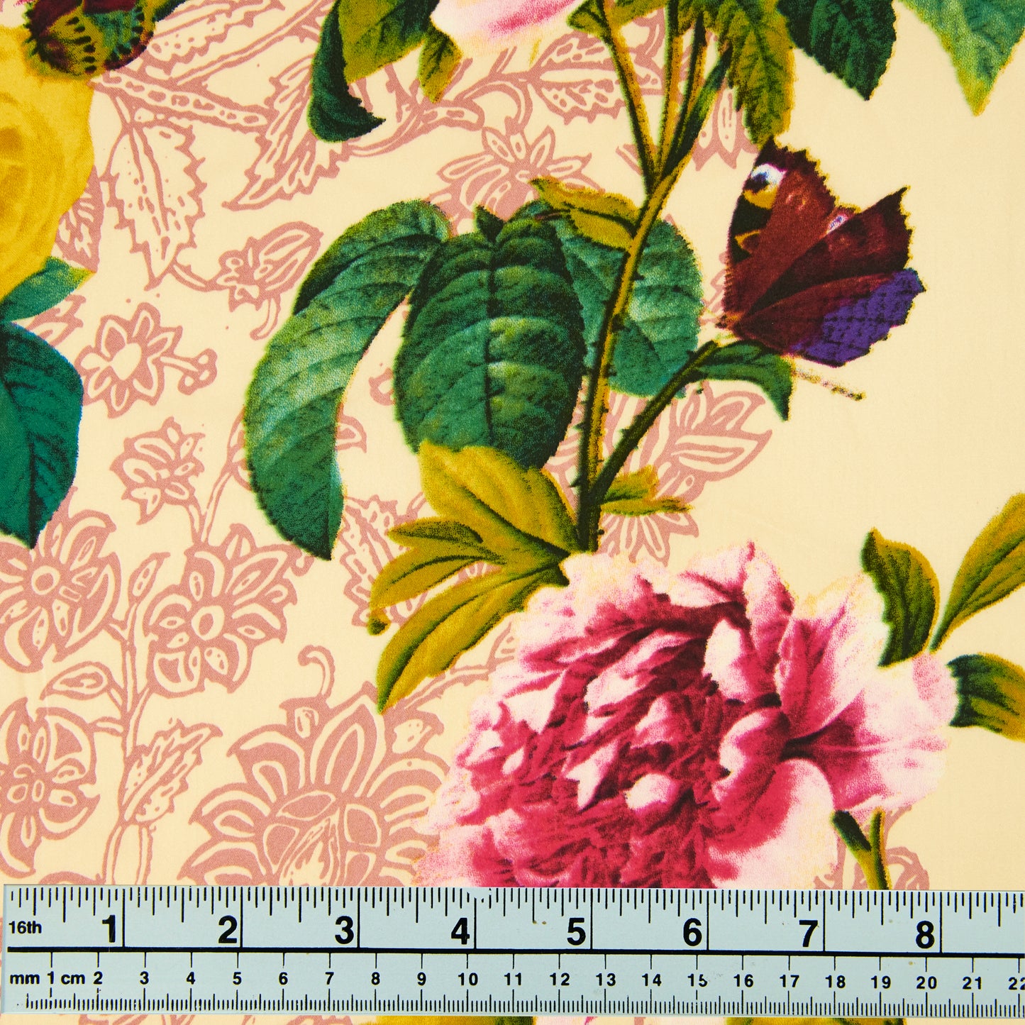 Satin Twill Fabric, Floral