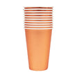 Metallic Party Paper Cups, 355ml Rose Gold- 10pk