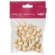 Arbee Wood Beads, Barrel 12mm Natural- 30pc