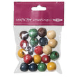 Arbee Wood Beads, Round 16mm Assorted- 20pc
