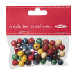 Arbee Wood Beads, Round 8mm Assorted- 50pc