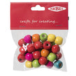 Arbee Wood Beads, Barrel 12mm Assorted- 30pc