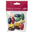 Arbee Wood Beads, Oval 25mm Assorted- 12pc