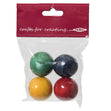 Arbee Wood Beads, Round 30mm Assorted- 4pc