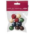 Arbee Wood Beads, Round 20mm Assorted- 10pc