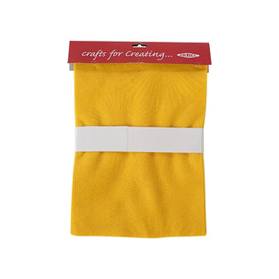 Little Learner A4 Felt Sheets Yellow 5 Pack